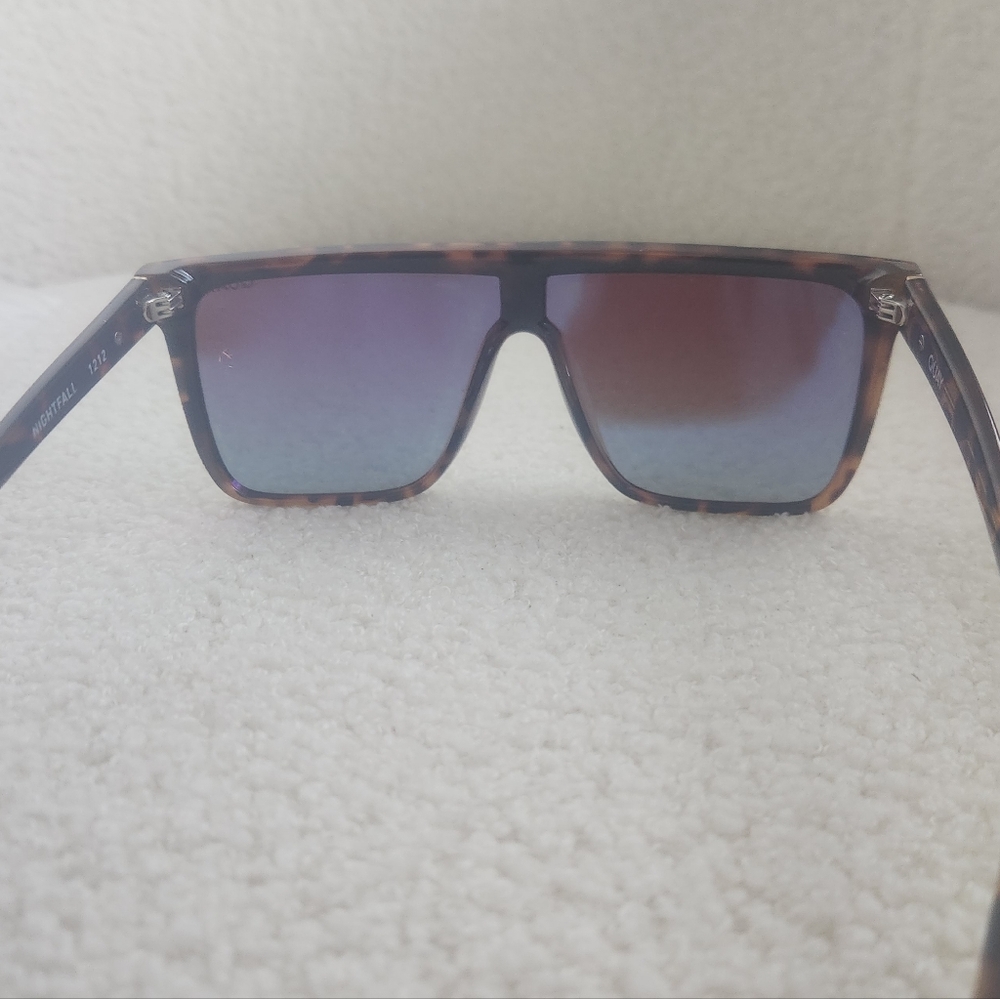 Quay Australia Nightfall Tortoise Brown Polarized Sunglasses MirroredSold Out - Picture 10 of 17